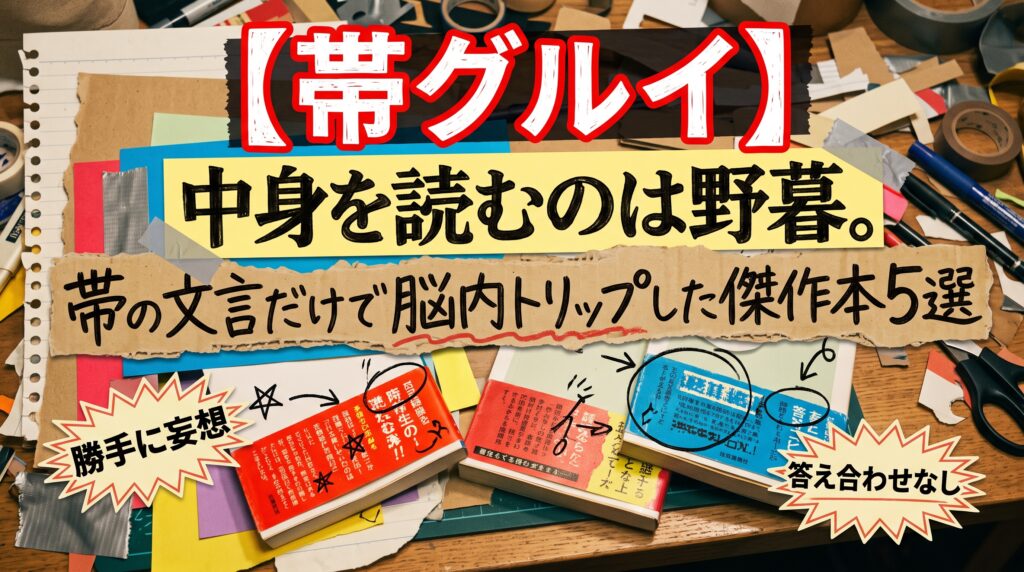 【帯グルイ】中身を読むのは野暮。帯の文言だけで脳内トリップした傑作本5選